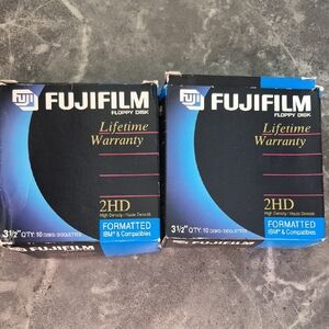Fujifilm Black and Blue Floppy Disks